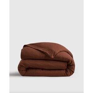 NWOT Quince European Linen Duvet Cover Bordeaux Full / Queen
